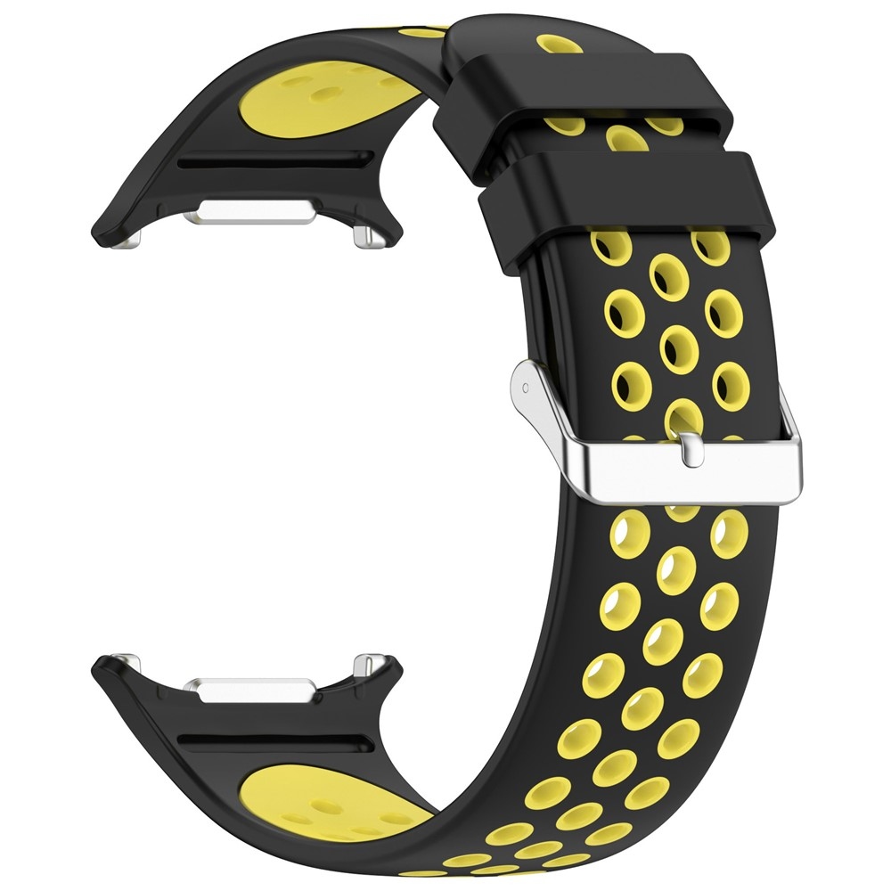Breath silikonový řemínek na Samsung Galaxy Watch Ultra (2025) 47mm - černý/žlutý