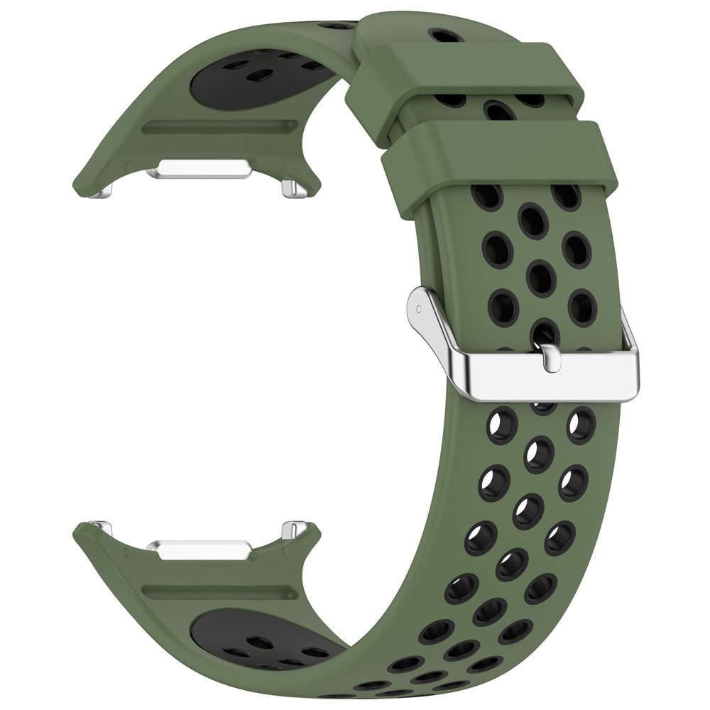 Breath silikonový řemínek na Samsung Galaxy Watch Ultra (2025) 47mm - zelený/černý