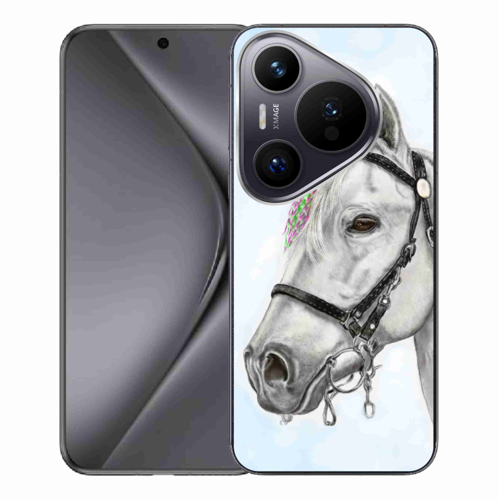 Gelový kryt mmCase na Huawei Pura 70 Pro - bílý kůň 1