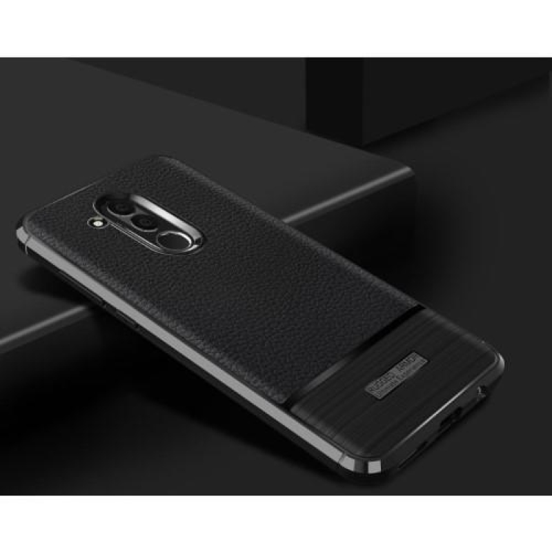 Brush odolný silikonový obal pro Huawei Mate 20 Lite - černý