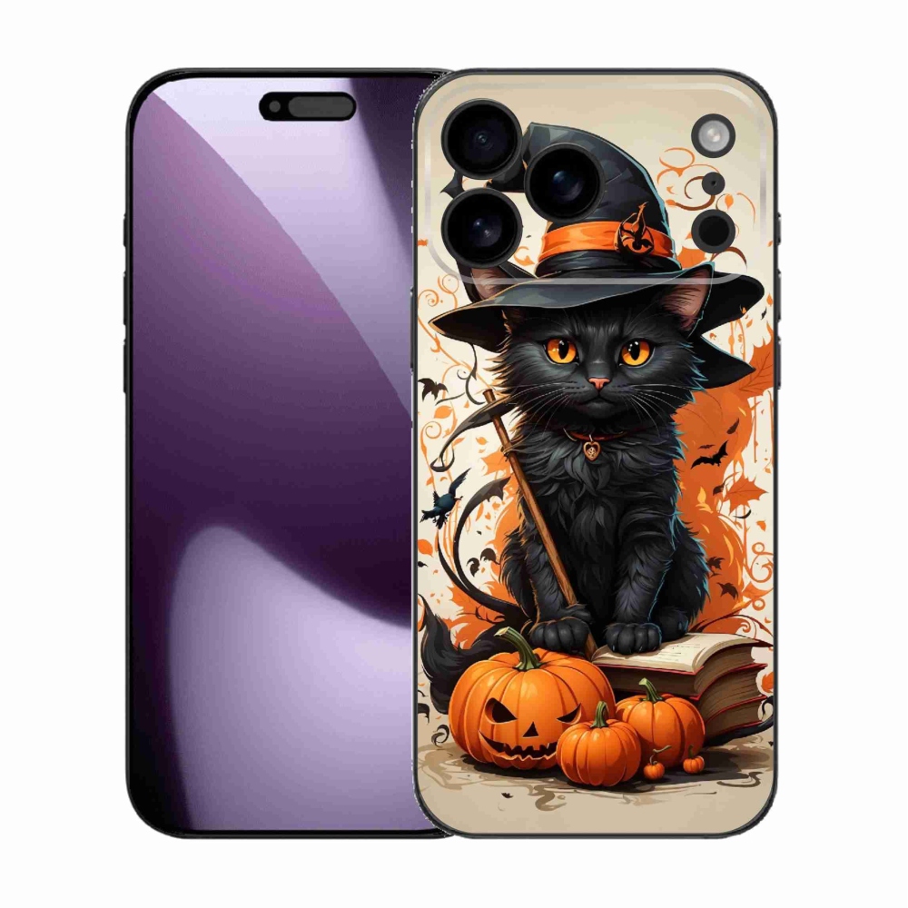 Gelový kryt mmCase na iPhone 17 Pro Max - kocour čaroděj