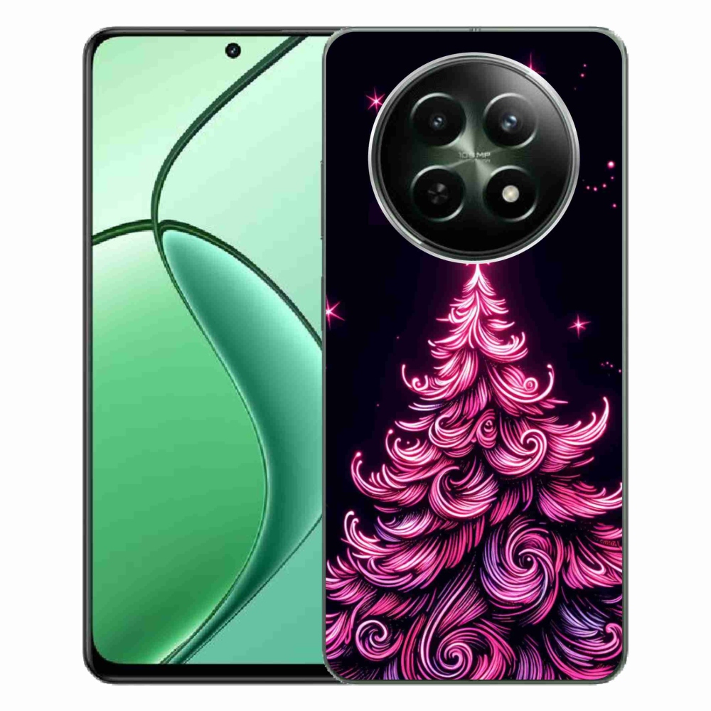 Gelový kryt mmCase na Realme 12 5G/12x 5G - neonový vánoční stromek 2
