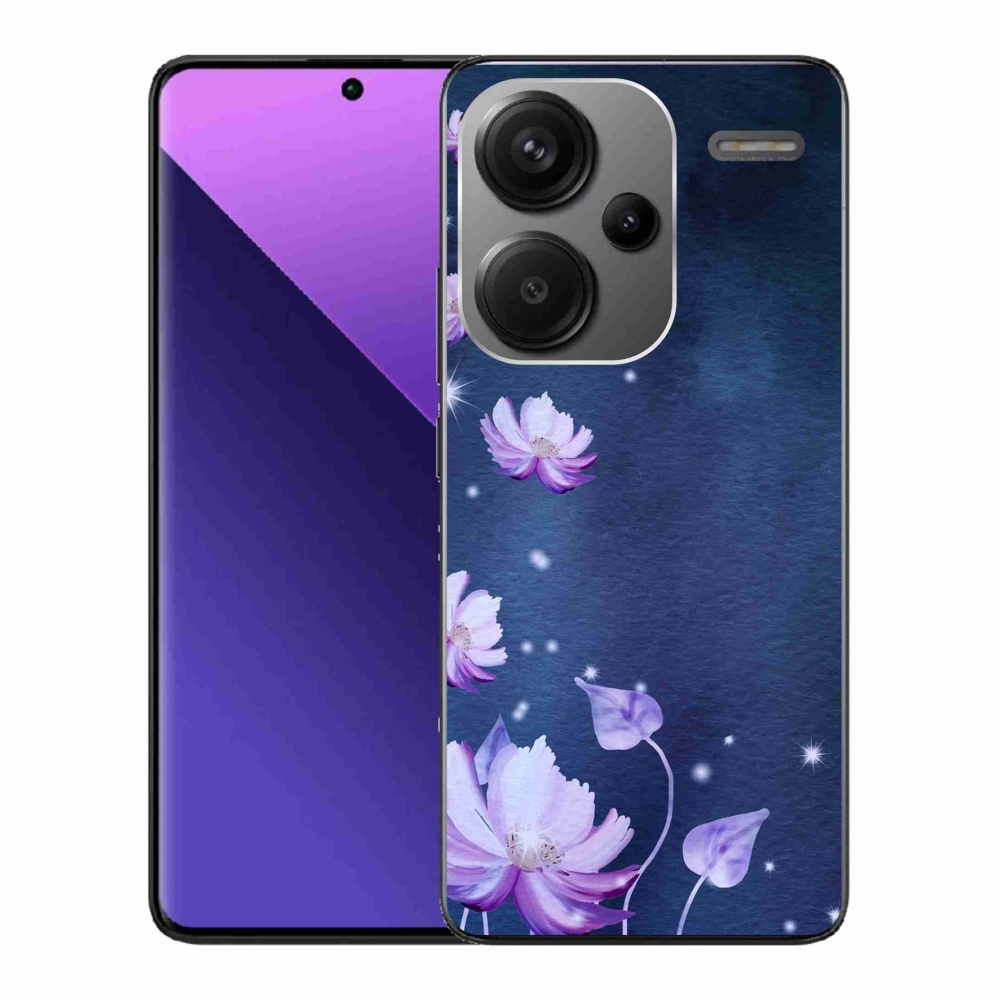 Gelový obal mmCase na Xiaomi Redmi Note 13 Pro+ 5G - padající květy
