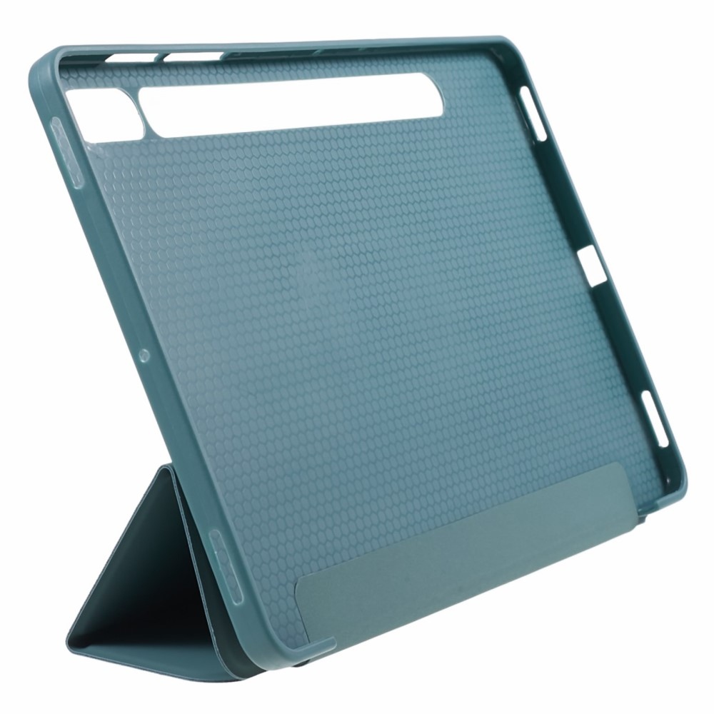 Polohovatelné pouzdro na Samsung Galaxy Tab S9/Tab S10 - tmavězelené