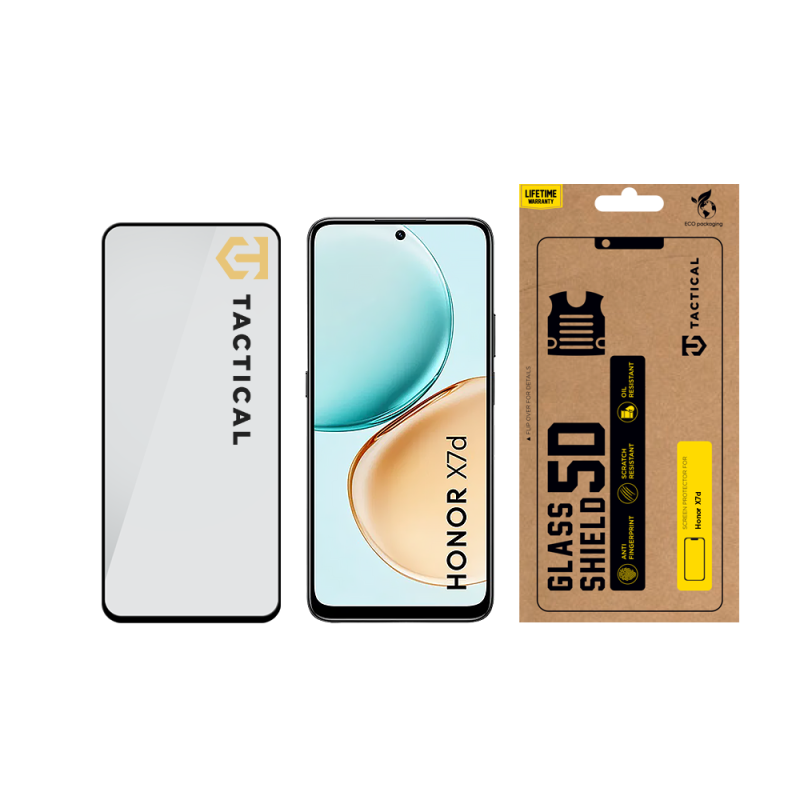 Tactical Glass Shield 5D sklo pro Honor X7d Black