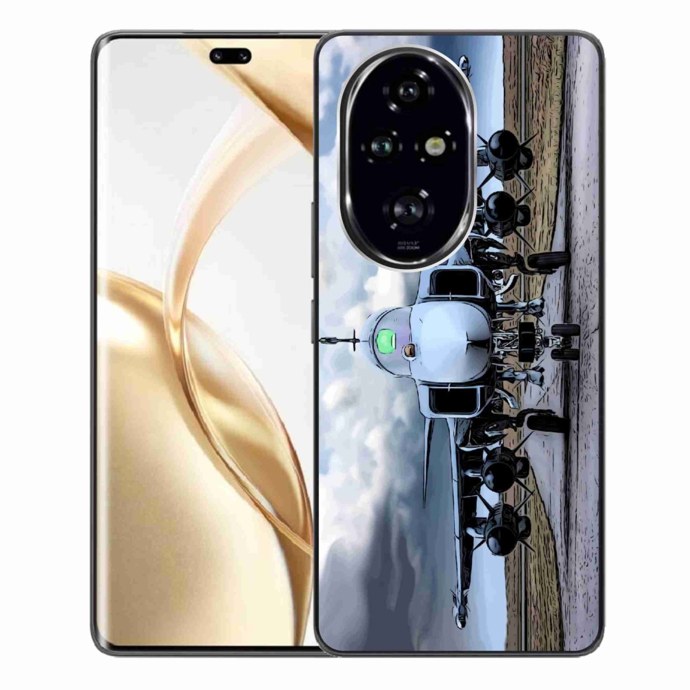 Gelový kryt mmCase na Honor 200 Pro 5G - vojenské letadlo