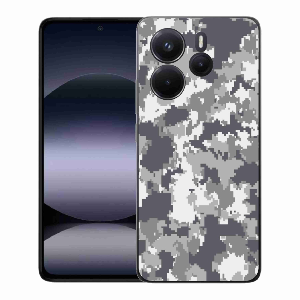 Gelový kryt mmCase na Xiaomi Redmi Note 14 - maskáčový vzor 2