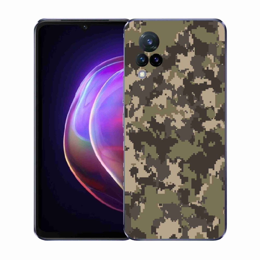 Gelový kryt mmCase na Vivo V21 4G/5G - maskáčový vzor 12