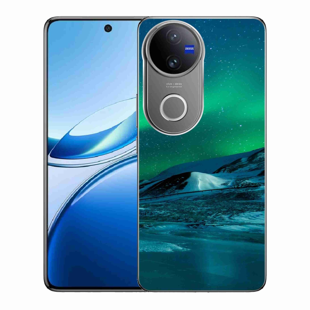 Gelový kryt mmCase na Vivo V50 5G - polární záře