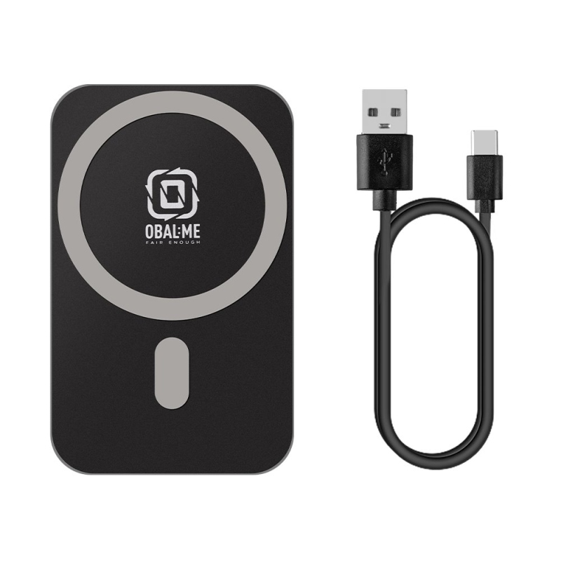 OBAL:ME MagNetix Plate Bezdrátový Nabíjecí Držák do Auta 15W Black