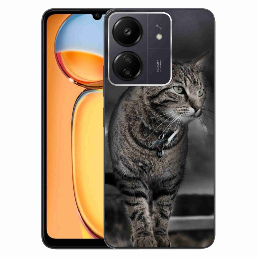 Gelový kryt mmCase na Xiaomi Poco C65/Redmi 13C - kočka