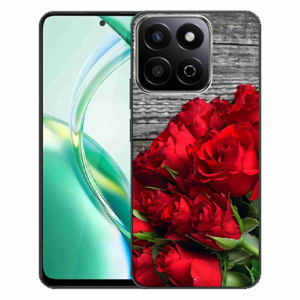 Gelový kryt mmCase na Honor 200 Smart 5G - červené růže