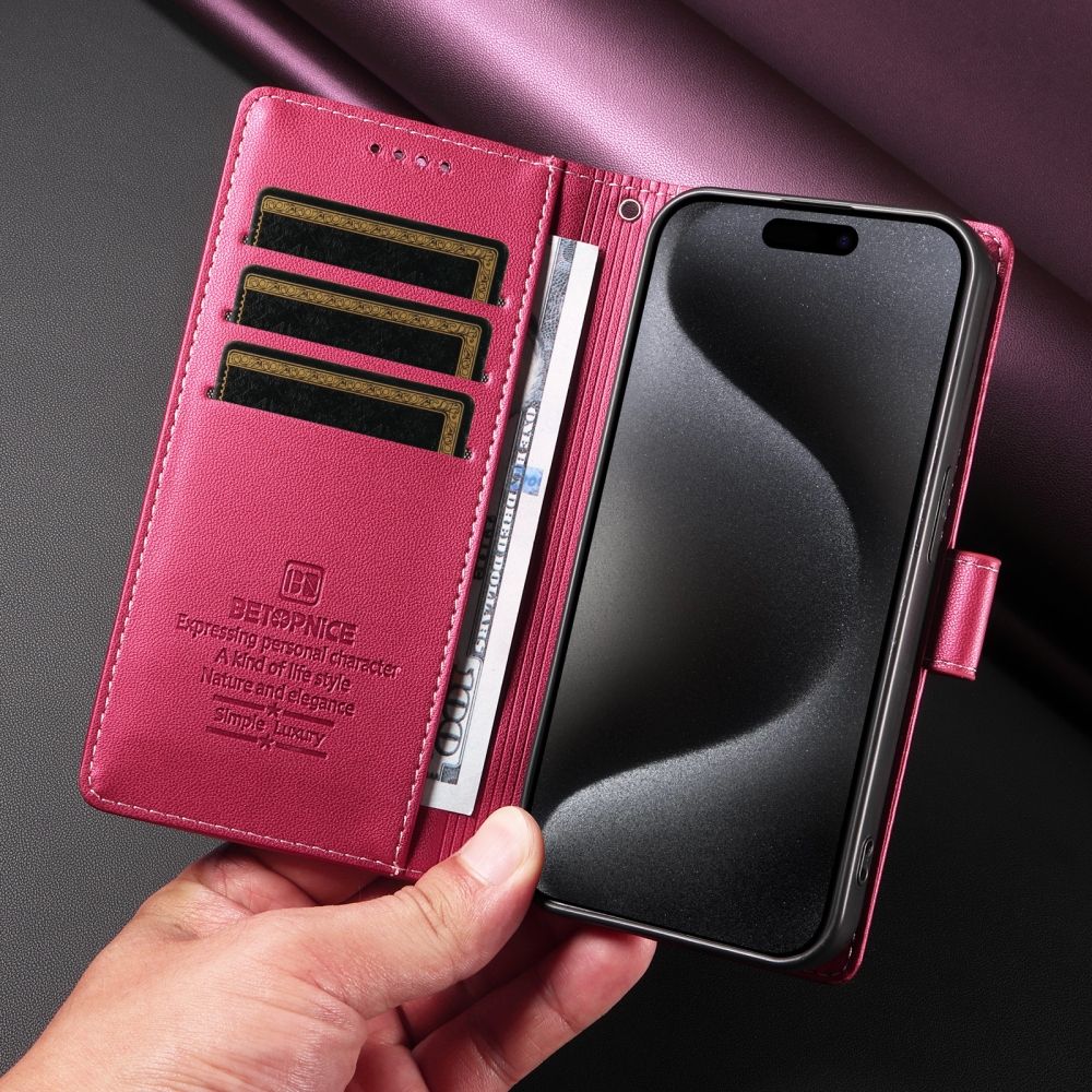 BTP knížkové pouzdro na iPhone 18 Pro Max/17 Pro Max - rose