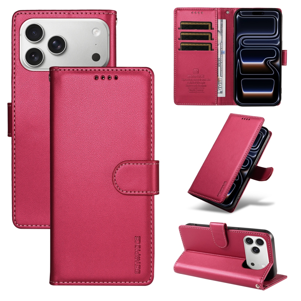 BTP knížkové pouzdro na iPhone 18 Pro Max/17 Pro Max - rose
