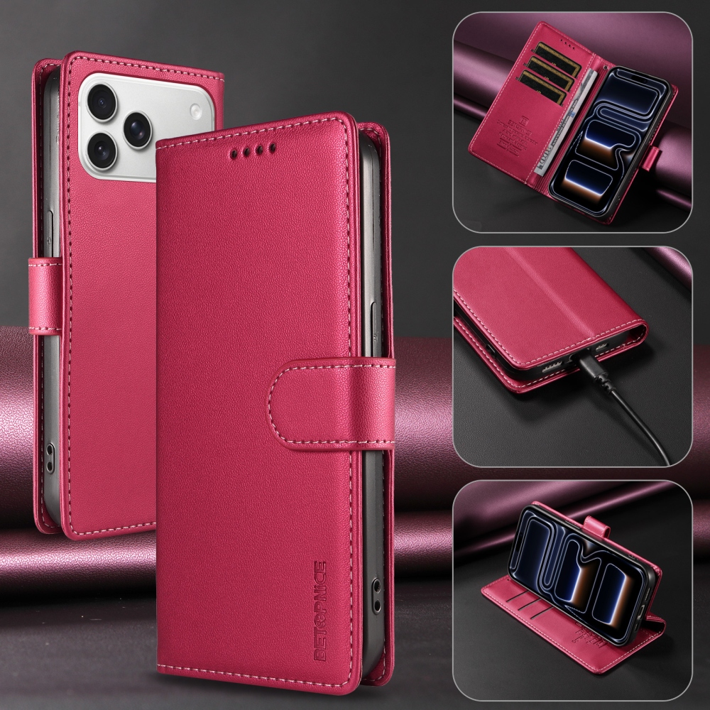 BTP knížkové pouzdro na iPhone 18 Pro Max/17 Pro Max - rose