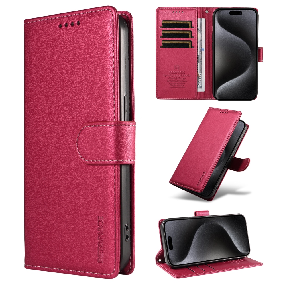 BTP knížkové pouzdro na iPhone 18 Pro Max/17 Pro Max - rose