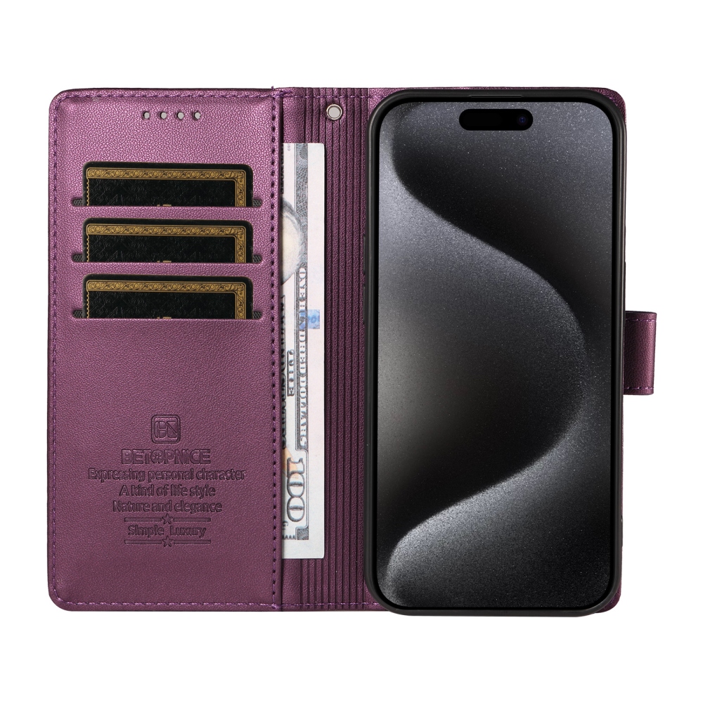 BTP knížkové pouzdro na Vivo V70 Lite 5G - fialové