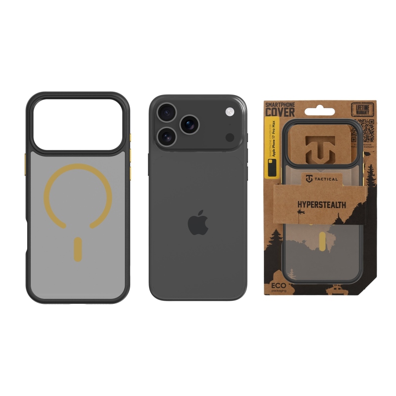 Tactical MagForce Hyperstealth 2.0 Kryt pro iPhone 17 Pro Max Black/Yellow