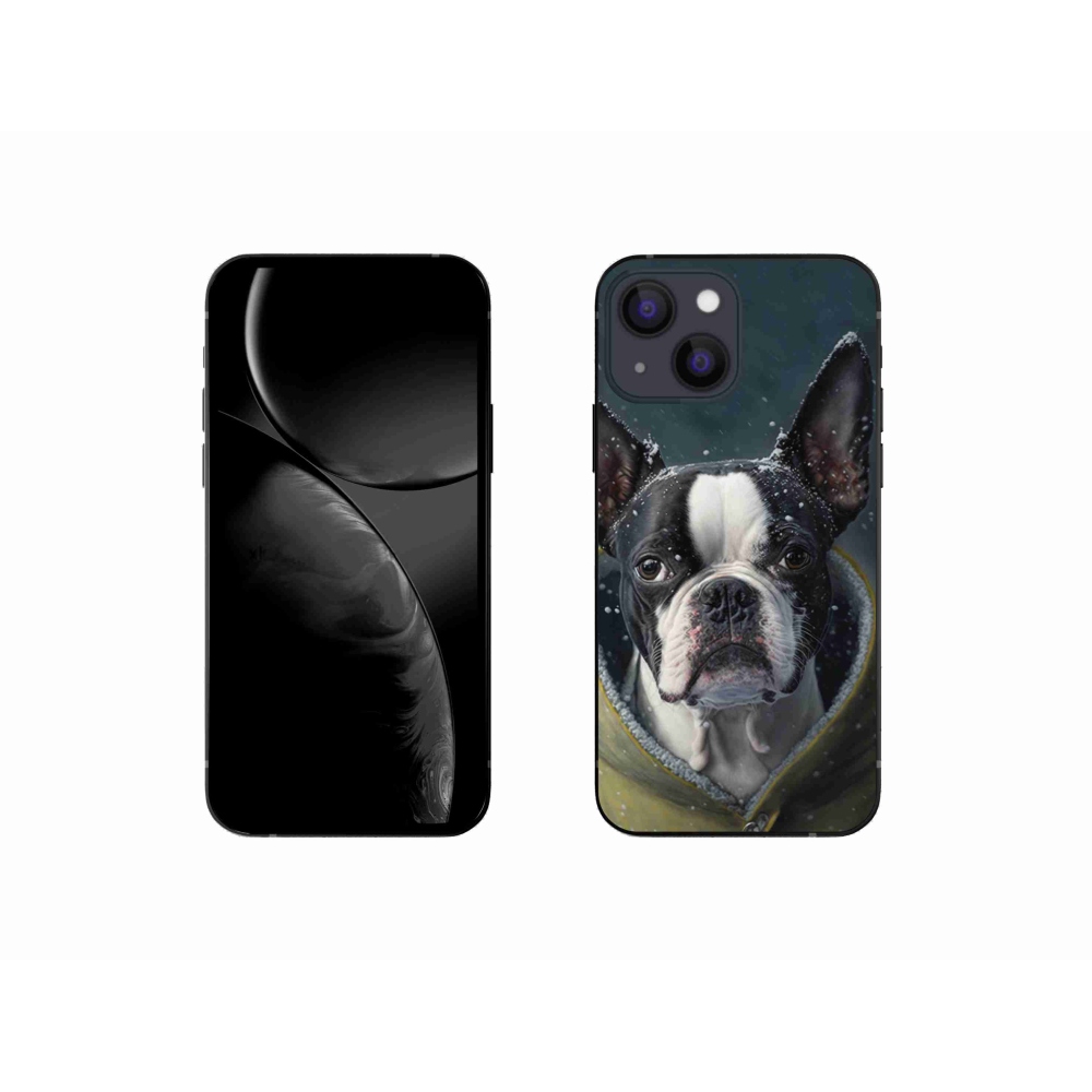 Gelový kryt mmCase na iPhone 13 mini - buldoček