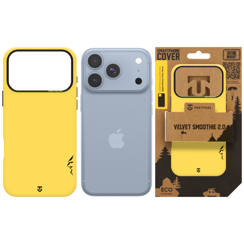 Tactical MagForce Velvet Smoothie 2.0 Kryt pro Apple iPhone 18 Pro/17 Pro Banana
