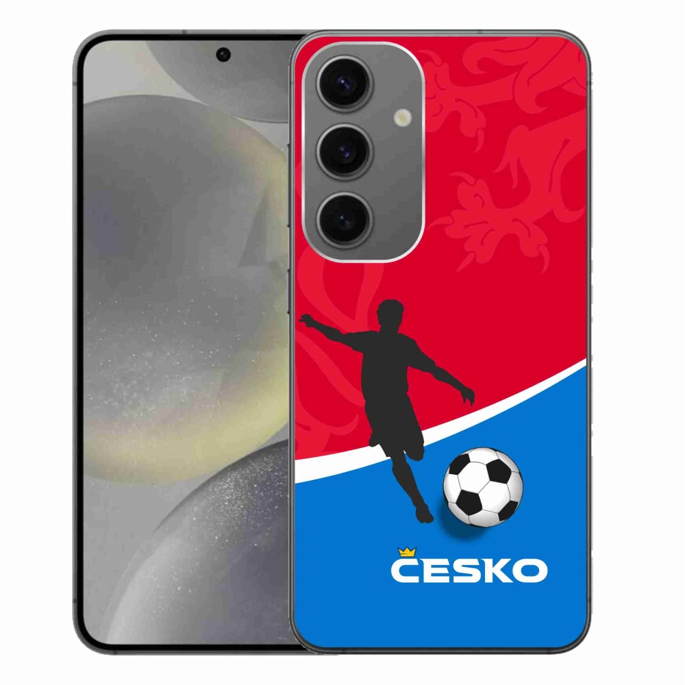 Gelový kryt mmCase na Samsung Galaxy S24+ - fotbal Česko