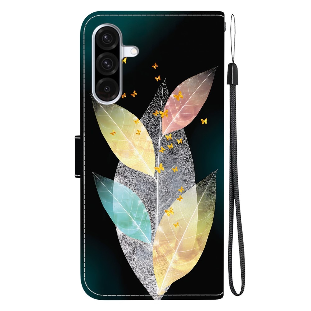Versatile knížkové pouzdro na Samsung Galaxy A36 5G/A56 5G - barevné listy