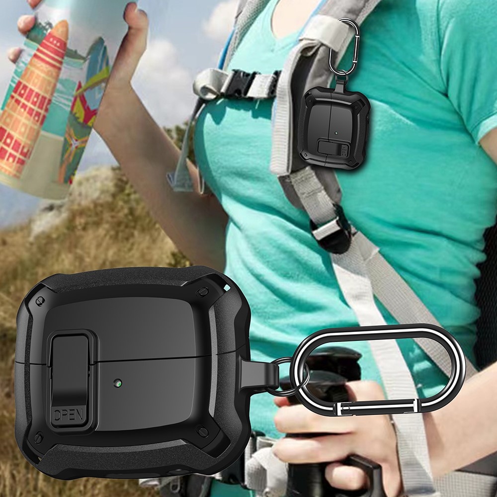 Buckles odolný obal na Samsung Galaxy Buds3 Pro/Buds3 - černý