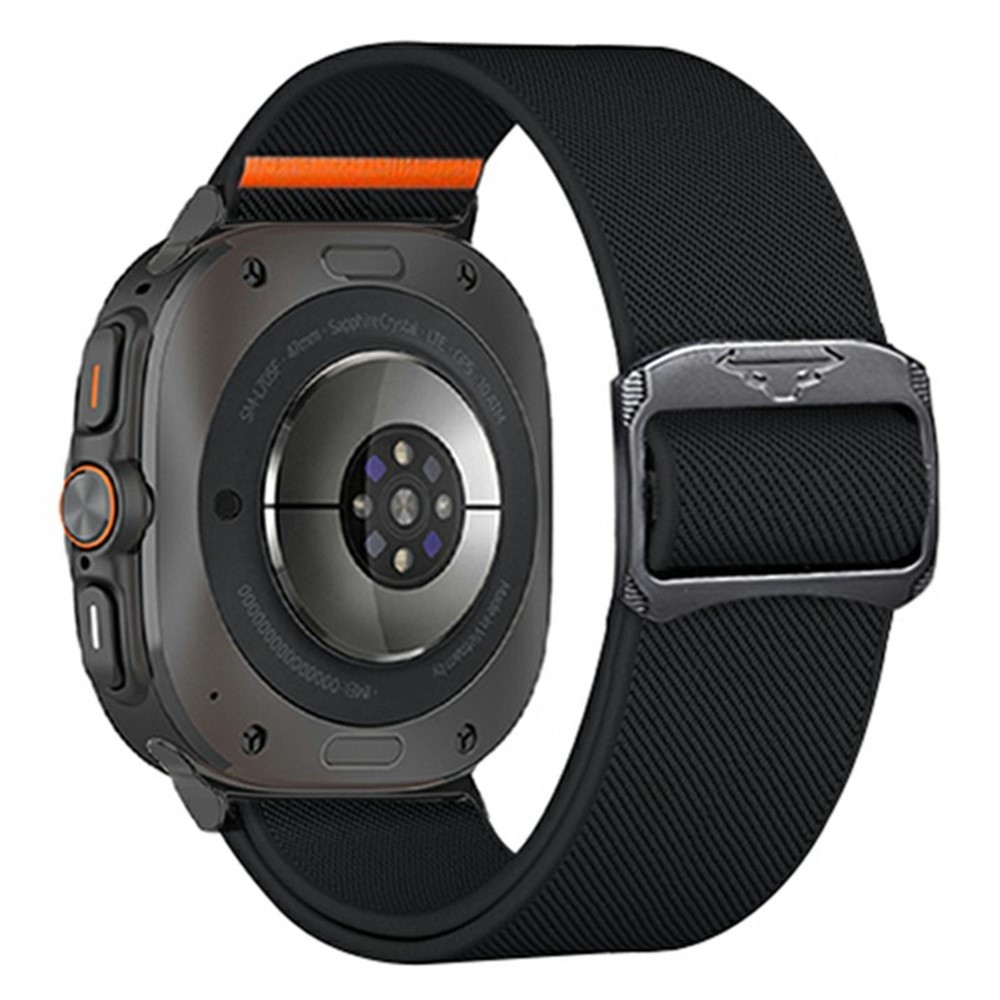 Bull nylonový elastický řemínek na Samsung Galaxy Watch Ultra (2025) 47mm - černý