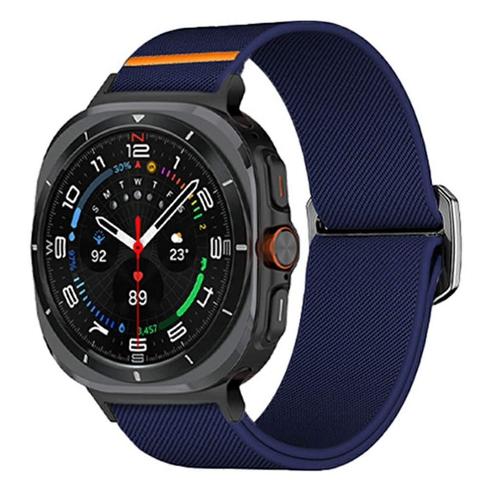 Bull nylonový elastický řemínek na Samsung Galaxy Watch Ultra (2025) 47mm - modrý