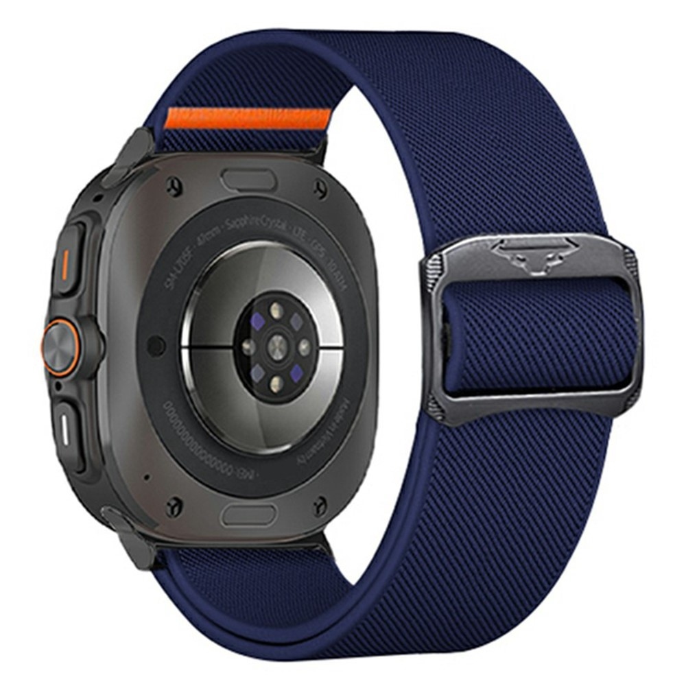 Bull nylonový elastický řemínek na Samsung Galaxy Watch Ultra (2025) 47mm - modrý