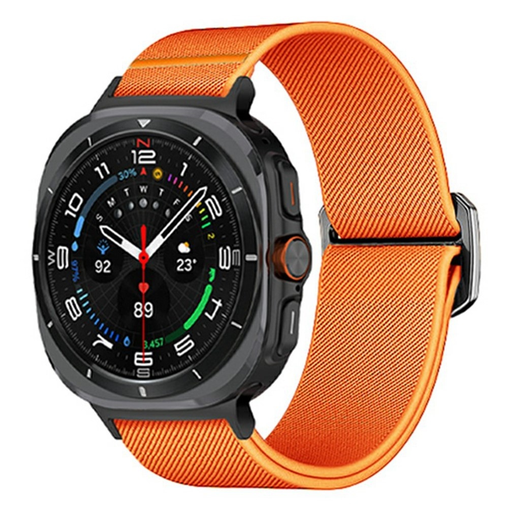 Bull nylonový elastický řemínek na Samsung Galaxy Watch Ultra (2025) 47mm - oranžový