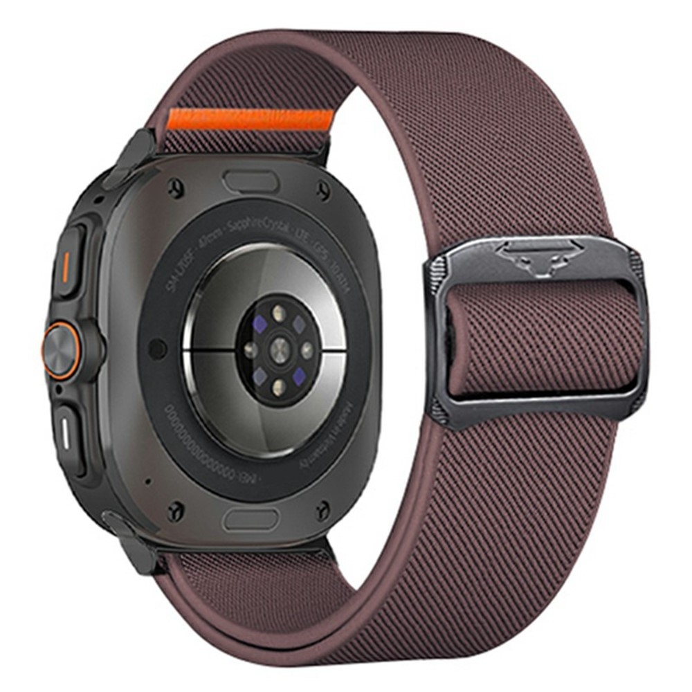 Bull nylonový elastický řemínek na Samsung Galaxy Watch Ultra (2025) 47mm - vínový