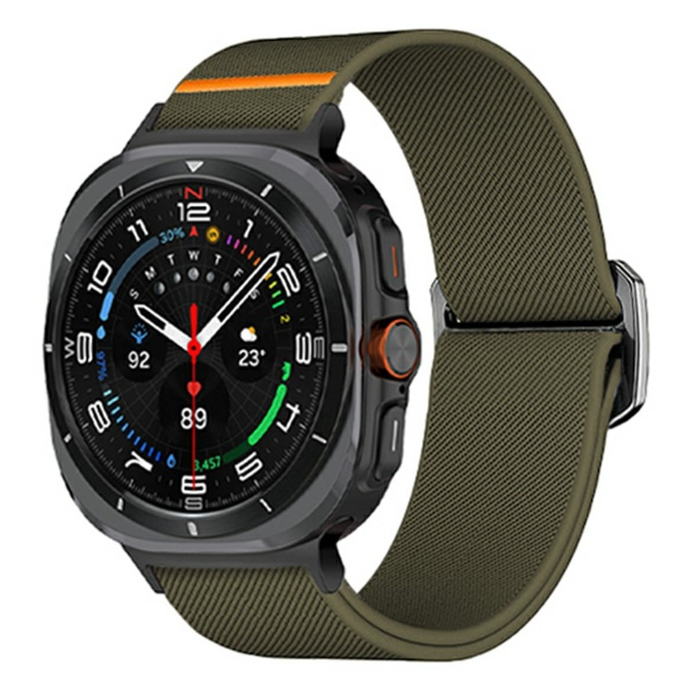Bull nylonový elastický řemínek na Samsung Galaxy Watch Ultra (2025) 47mm - zelený