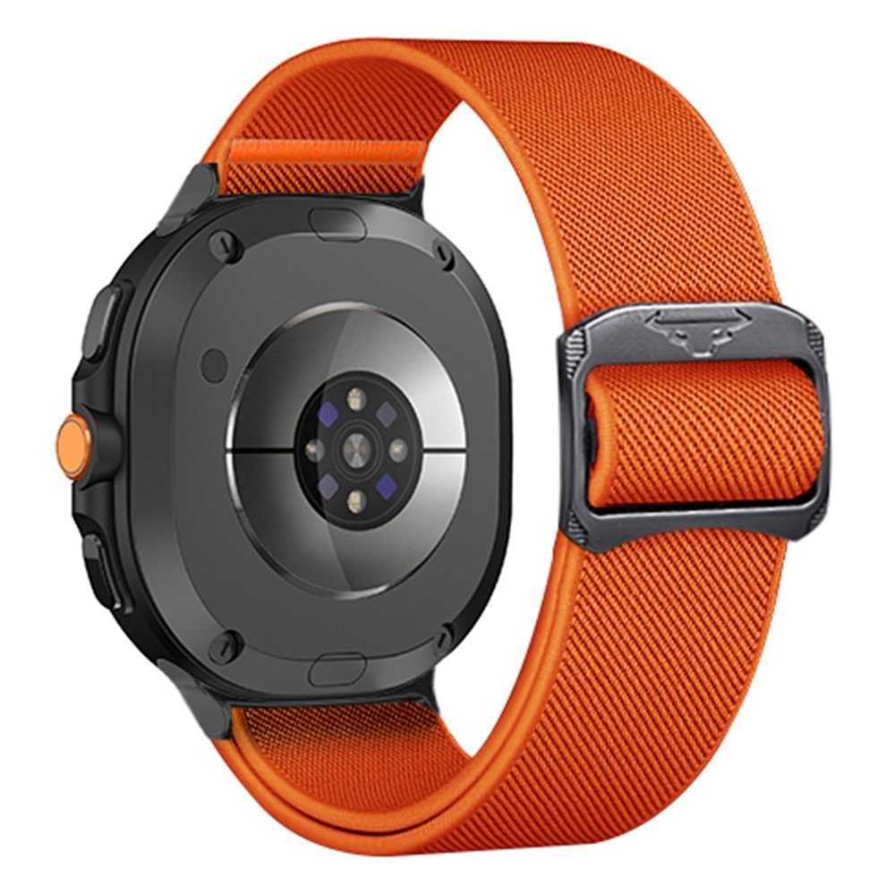 Bull nylonový elastický řemínek na Samsung Galaxy Watch8 Classic 46mm/Watch8 44mm/40mm - oranžový