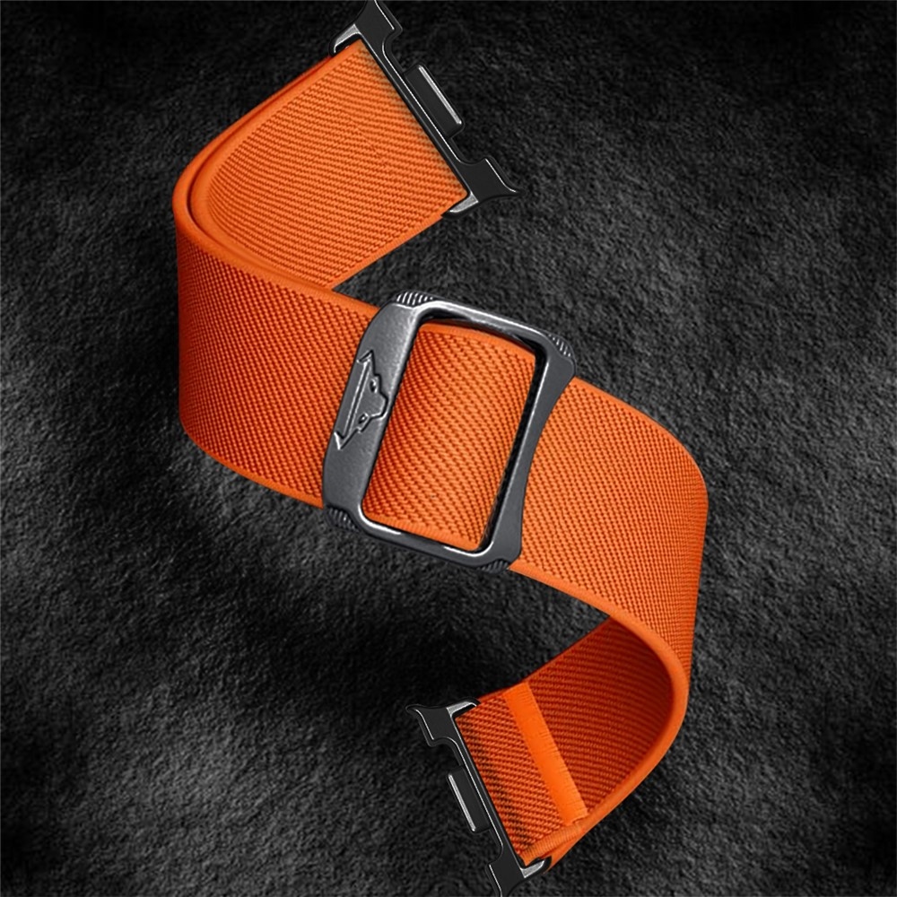 Bull nylonový elastický řemínek na Samsung Galaxy Watch8 Classic 46mm/Watch8 44mm/40mm - oranžový