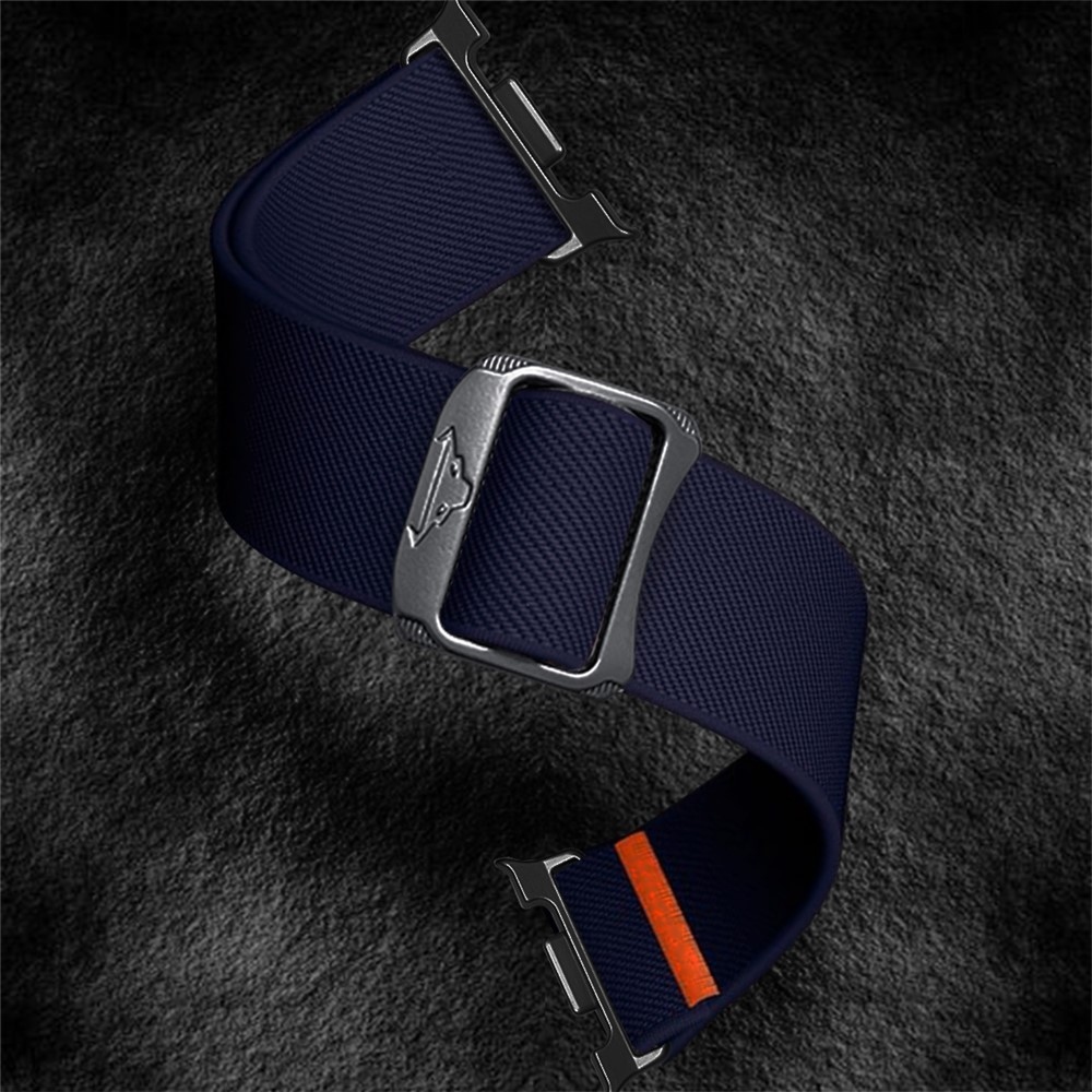 Bull nylonový elastický řemínek na Samsung Galaxy Watch8 Classic 46mm/Watch8 44mm/40mm - tmavěmodrý