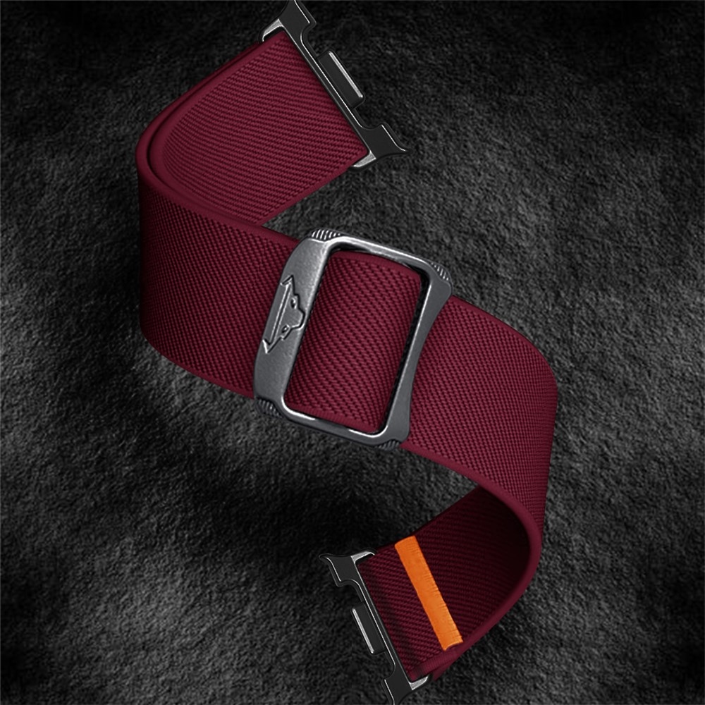 Bull nylonový elastický řemínek na Samsung Galaxy Watch8 Classic 46mm/Watch8 44mm/40mm - vínový