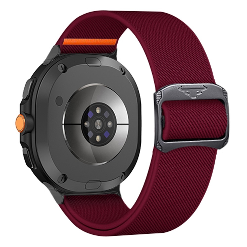 Bull nylonový elastický řemínek na Samsung Galaxy Watch8 Classic 46mm/Watch8 44mm/40mm - vínový