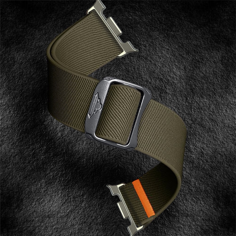 Bull nylonový elastický řemínek na Samsung Galaxy Watch8 Classic 46mm/Watch8 44mm/40mm - zelený