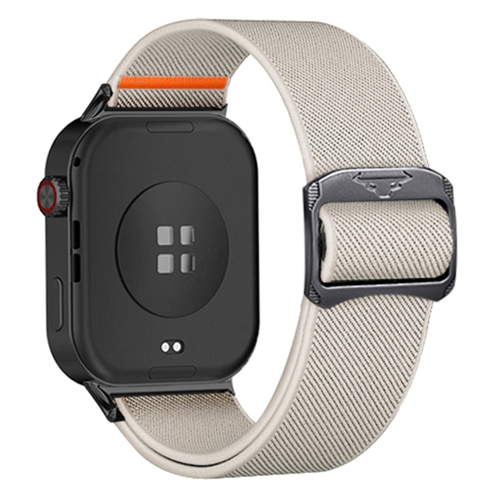 Bull nylonový elastický řemínek na Xiaomi Smart Band 10 Pro/9 Pro/8 Pro/Redmi Watch 6/5/4 - béžový