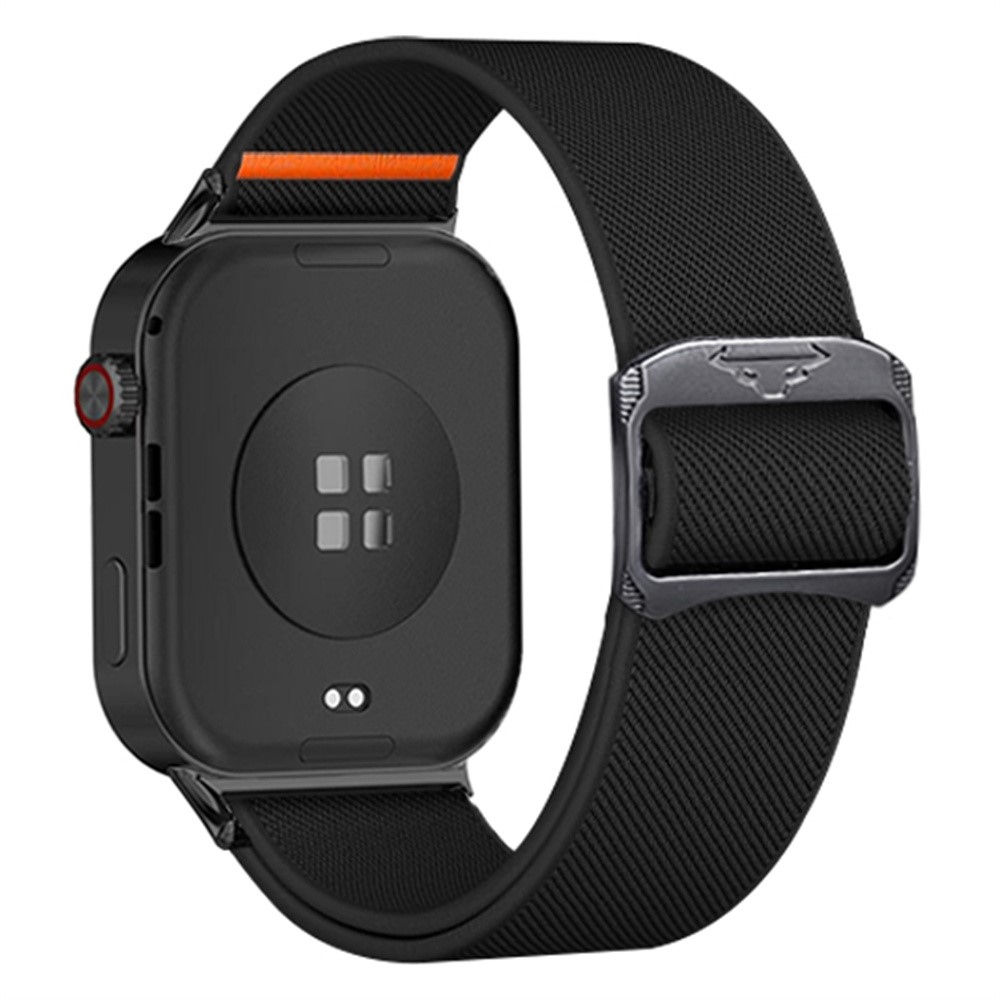 Bull nylonový elastický řemínek na Xiaomi Smart Band 10 Pro/9 Pro/8 Pro/Redmi Watch 6/5/4 - černý