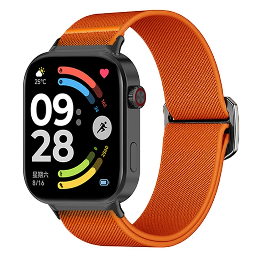 Bull nylonový elastický řemínek na Xiaomi Smart Band 10 Pro/9 Pro/8 Pro/Redmi Watch 6/5/4 - oranžový