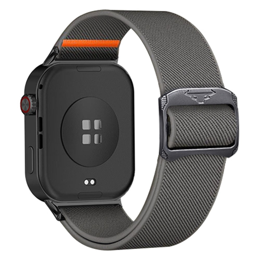 Bull nylonový elastický řemínek na Xiaomi Smart Band 10 Pro/9 Pro/8 Pro/Redmi Watch 6/5/4 - šedý