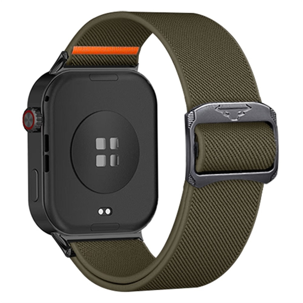 Bull nylonový elastický řemínek na Xiaomi Smart Band 10 Pro/9 Pro/8 Pro/Redmi Watch 6/5/4 - zelený