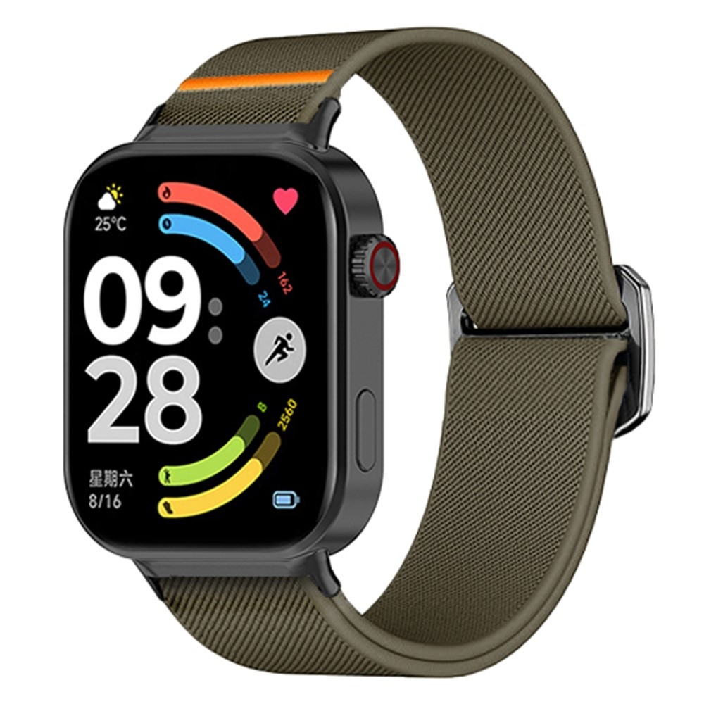 Bull nylonový elastický řemínek na Xiaomi Smart Band 10 Pro/9 Pro/8 Pro/Redmi Watch 6/5/4 - zelený