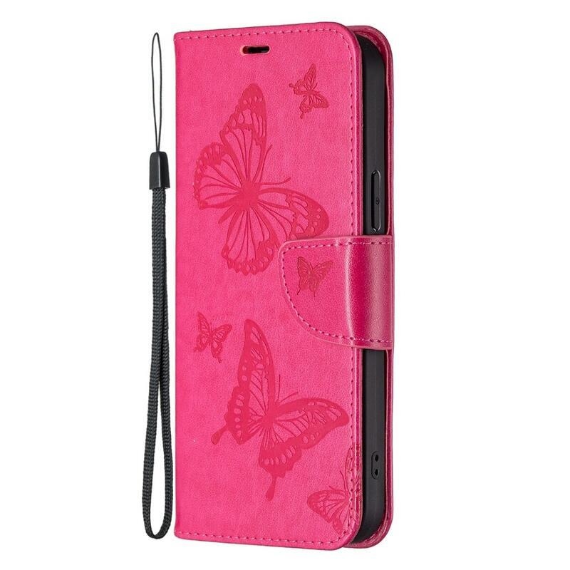 Butterfly knížkové pouzdro na Samsung Galaxy A14 4G/5G - rose