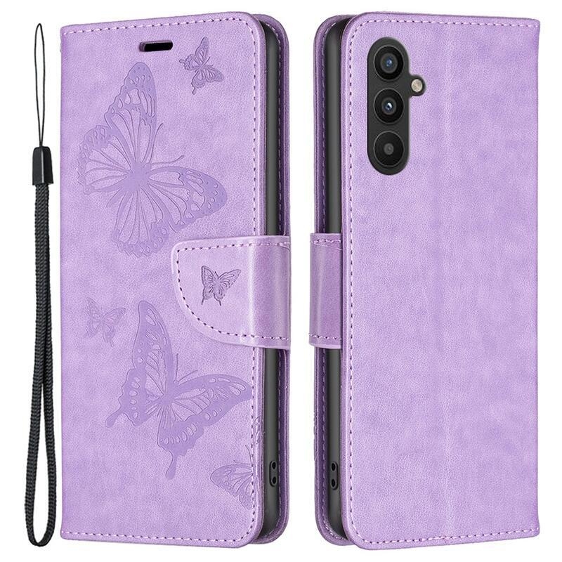 Butterfly knížkové pouzdro na Samsung Galaxy A34 5G - fialové