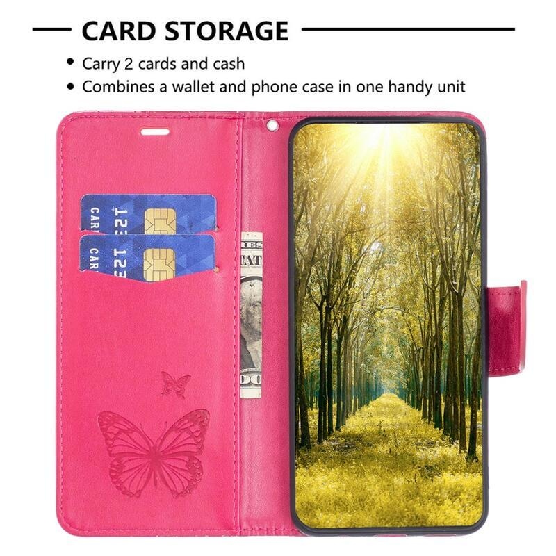 Butterfly knížkové pouzdro na Samsung Galaxy A34 5G - rose