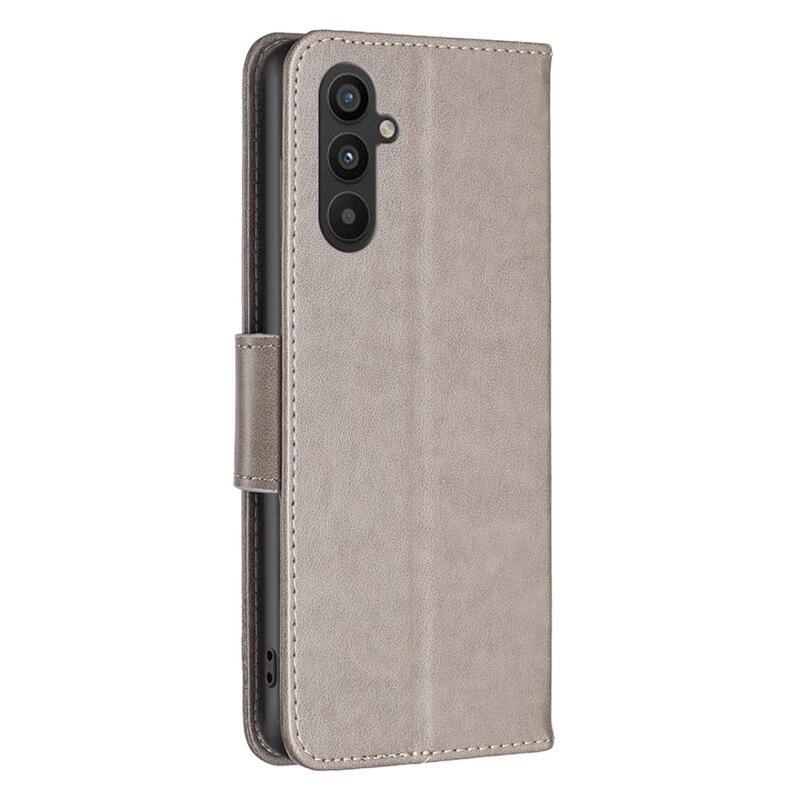 Butterfly knížkové pouzdro na Samsung Galaxy A34 5G - šedé