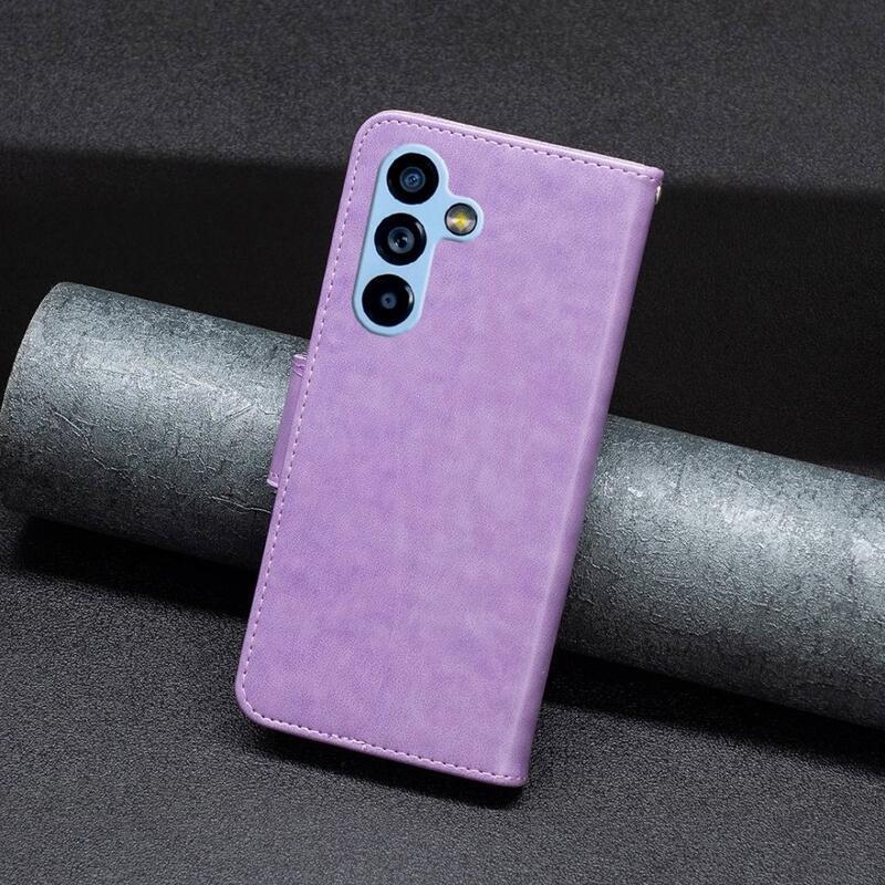 Butterfly knížkové pouzdro na Samsung Galaxy A54 5G - fialové